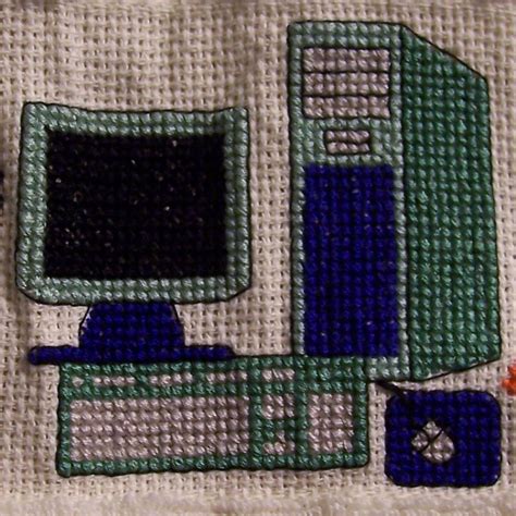 The pattern includes a color key using dmc colors. Simple cross-stitch patterns - ReveDreams.com