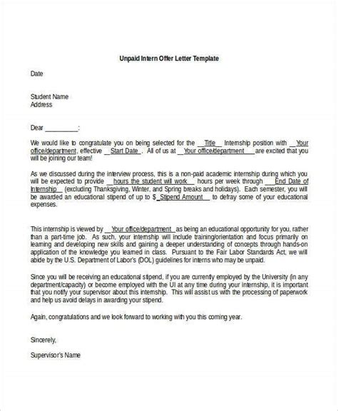 A good reference letter usually helps student interns get accepted for an internship position. 9+ Internship Appointment Letter Templates - Free Sample ...