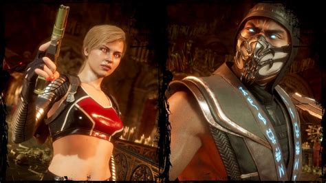Cassie Cage V Scorpion Dialogues Mortal Kombat 11 Ultimate Youtube