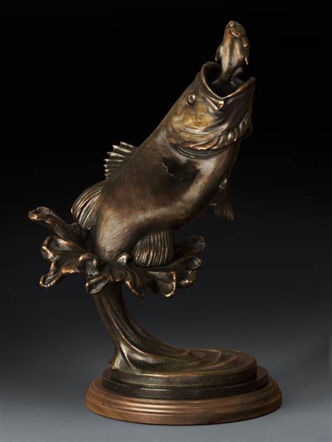 Dan Genord Flywater Bronze Sporting And Wildlife Bronze Sculpture