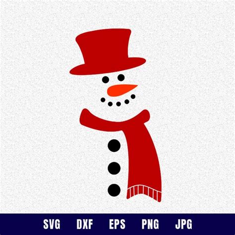 Snowman Shirt Svg Snowman Svg Christmas Svg Snowman Scarf Etsy