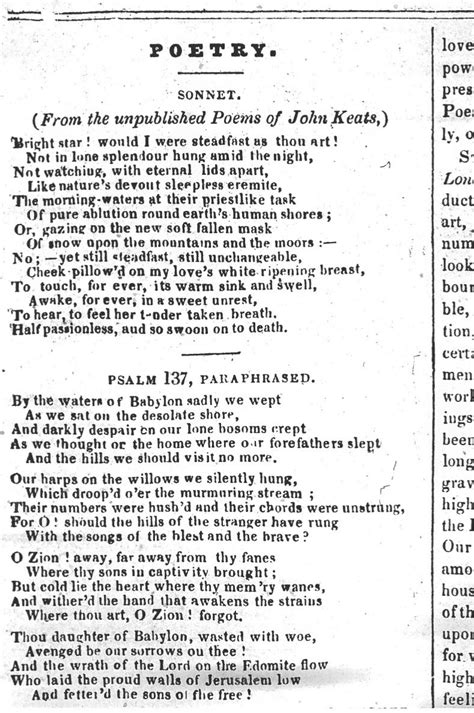 Keatss Bright Star Keatss Famous Poem Is At Once By Adam Roberts