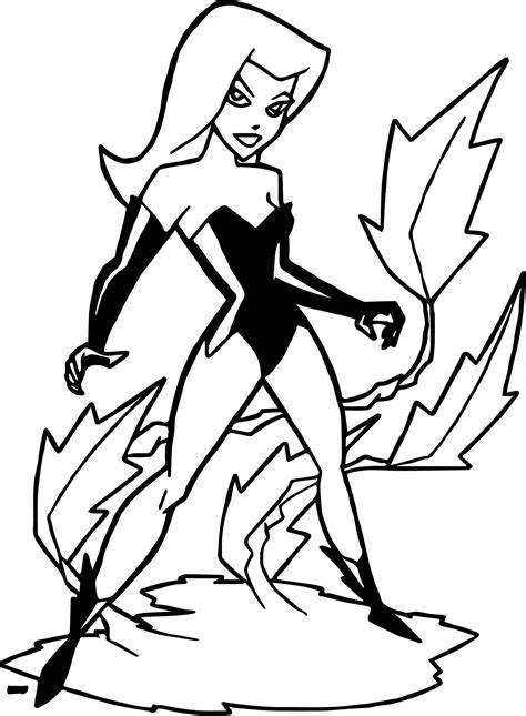 Sexy Poison Ivy Coloring Pages