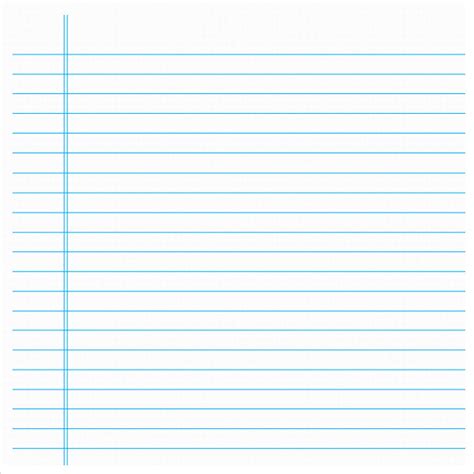 Lined Paper Template Printable Doctemplates