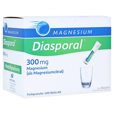 Für vitale muskeln und entspannte nerven. MAGNESIUM DIASPORAL 300 mg Granulat 100 Stück N3 online ...