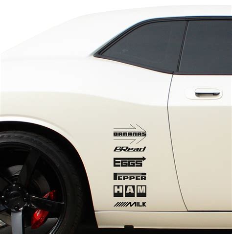 6in1 Funny Sponsors Racing Jdm Off Road Drift Car Window Vinyl Sticker