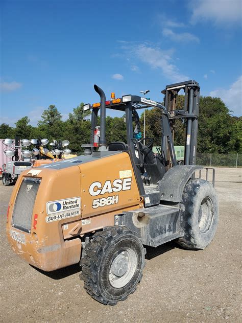 Used 2019 Case 586h Straight Mast Rough Terrain Forklift For Sale In