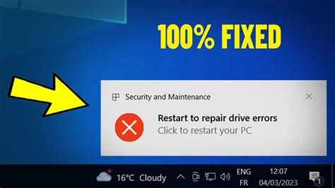 Fix Restart To Repair Drive Errors In Windows 11 10 How To Solve