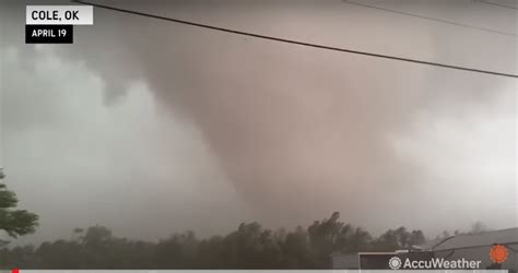 Storm Chaser Captures Unreal Footage Of Tornado In Cole Oklahoma