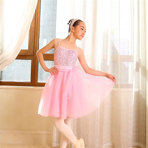 Women And Girl Stage Performance Ballet Tutu Dress Sequin Bodice With