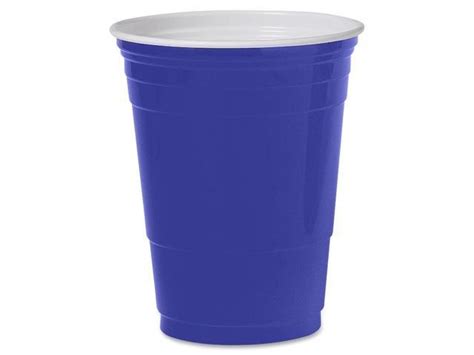 Solo Cup Company P16brlct Plastic Party Cold Cups 16 Oz Blue 20