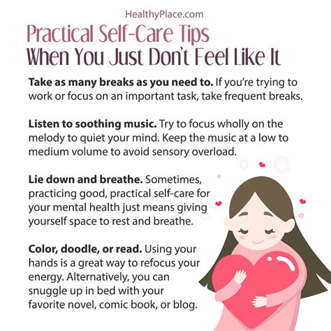 Practical Self Care Tips For Mental Illness Healthyplace