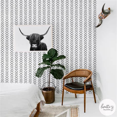 Scandinavian Style Removable Wallpaper Available In Self Etsy Uk