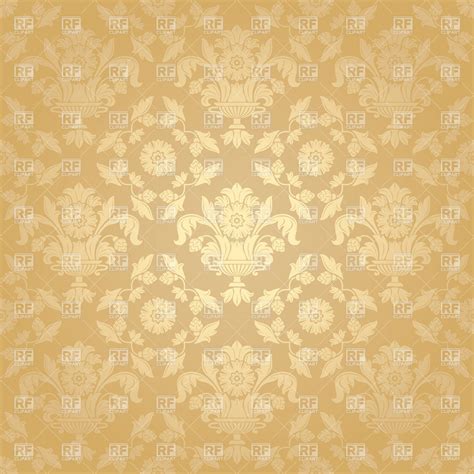 Free Download Seamless Beige Victorian Wallpaper With Floral Pattern