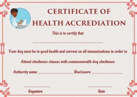 Pet Health Certificate Template 9 Word Templates To Download For Free