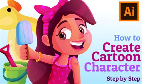 Create Cartoon Character With Adobe Illustrator Step By Step Omnia