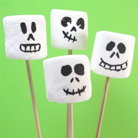 marshmallow skeletons an easy fun food halloween treat halloween treats halloween cupcakes