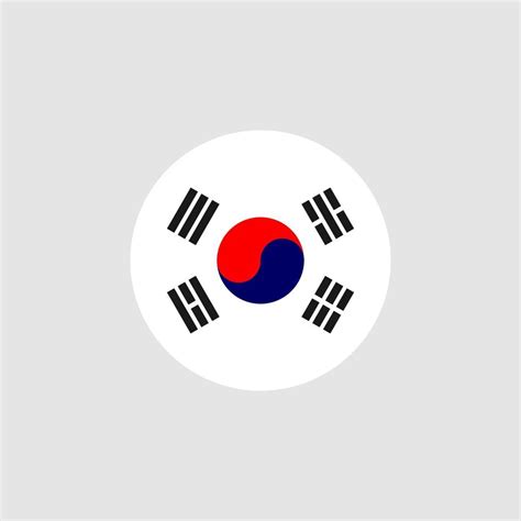 Korea Flag Circle Vector Art Icons And Graphics For Free Download