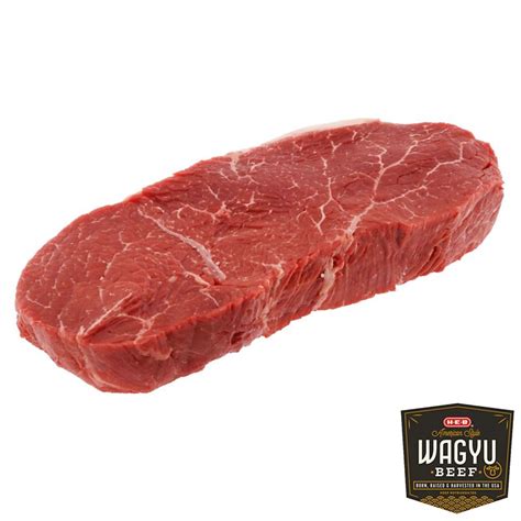 H E B American Style Wagyu Beef Boneless Top Sirloin Steak Thick Cut