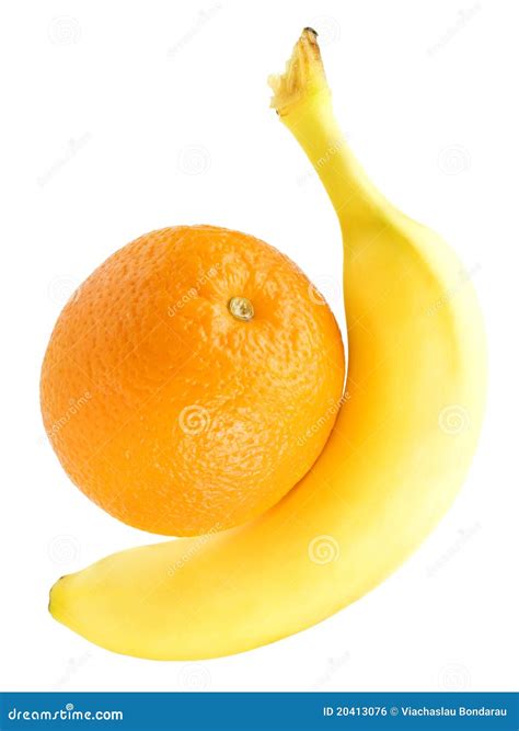 Banana And Orange Royalty Free Stock Image Image 20413076