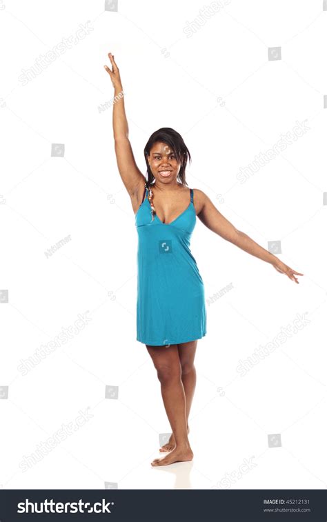Dance Full Body Isolated Portrait Young Stock Photo
