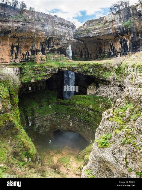 Baatara Gorge Waterfall And The Three Natural Bridges Tannourine