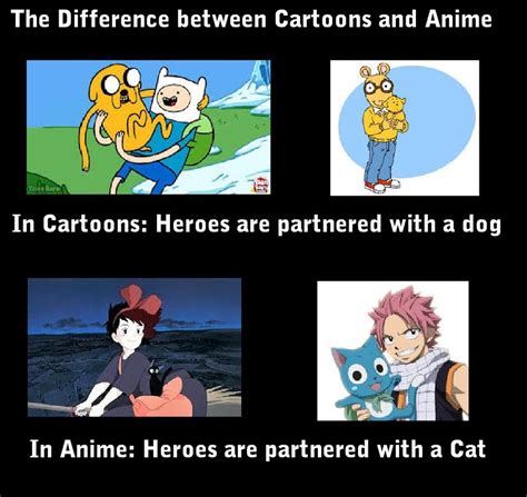 The Difference Between Cartoons And Anime 1 By Sonic2125 On Deviantart Anime Funny Anime