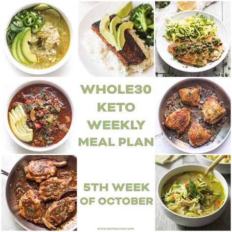 Whole30 Keto Weekly Meal Plan October Week 5 Tastes Lovely
