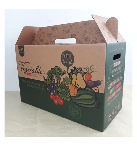 Corrugated Fruits And Vegetables Carton Box Custom Fruit T Box