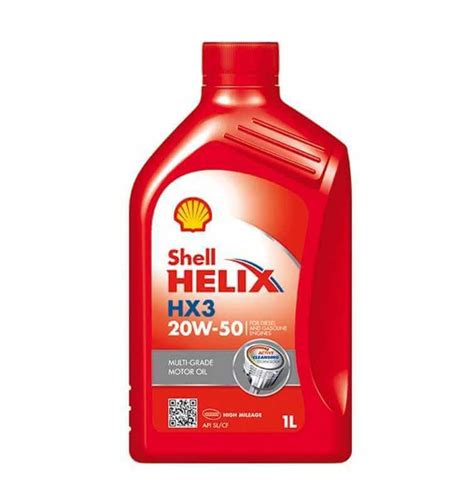 Engine Oil Shell Helix Hx3 20w50 Multigrade Sl Cf 1l Liter Petr