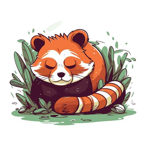 Cute Red Panda Vector Illustration Of A Cute Animal 32927819 Vector