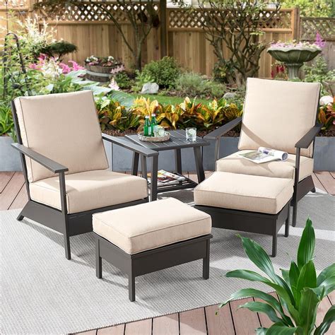 Modern outdoor lounge furniture is great to aside from outdoor sofas and outdoor patio furniture, you'll also find a wide variety of decorative. Patio & Garden | Beige cushions, Patio furniture layout, Home