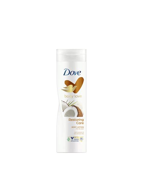 Dove Body Lotion Restoring Care Coconut Oil And Almond Milk For Dry Skin 400 Ml Peppery Spot