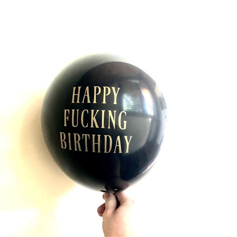 Rude Naughty Insult Abusive Birthday Greeting Balloon Six Things