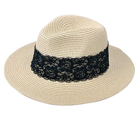 Lanzom Womens Wide Brim Sun Hat Khakilace My Style Is Me