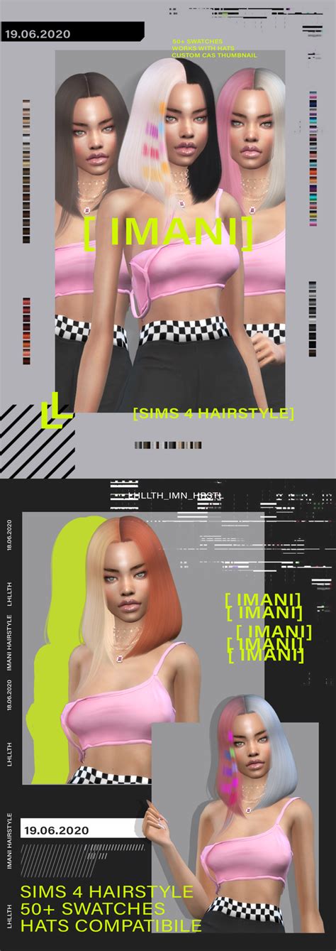 Imani Hairstyle Leahlillith On Patreon In 2020 Sims 4 Sims Hair Sims