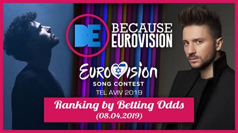 Eurovision 2019 is fast approaching and fans around europe are wondering who will win this year's contest. Eurovision 2019: Rankings by Betting Odds (08/04/2019 ...