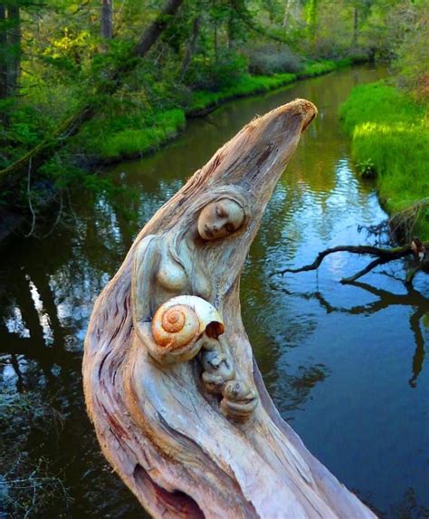 Artist Transforms Driftwood Into Fantastical Sculptures That Look Like