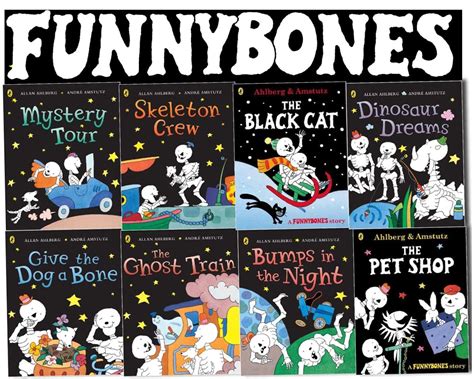 Funny Bones 8 Books Collection By Allan Ahlberg Set Black Cat Mystery