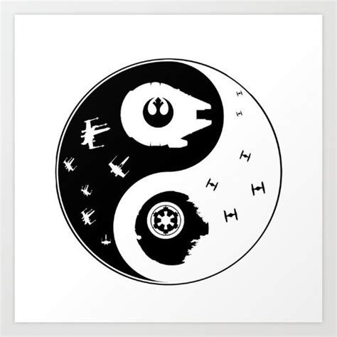 Star War Ying And Yang Art Print By Christophajay Society6 Star