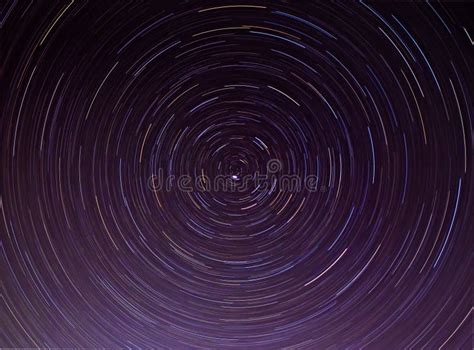 Star Tracks In The Night Sky Long Exposure Star Trails Lines Of