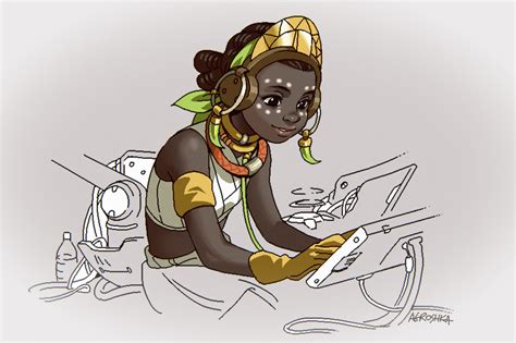 Efi Oladele Overwatch And 1 More Drawn By Agroshka Danbooru