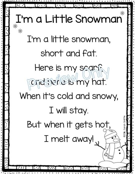 5 Winter Poems for Kids | Poetry Notebook | Little Learning Corner