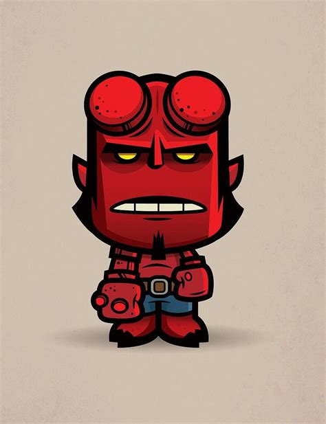 Hellboy Graffiti Characters Chibi Characters Cute Cartoon Cartoon