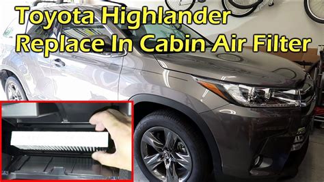 2016 Toyota Highlander Cabin Air Filter