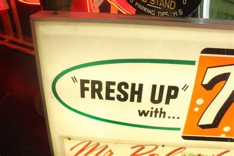 1940s 1950s 7 Up Light Up Grocery Store Plastic Sign For Sale At 1stdibs