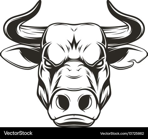 Illustration Bull Head Vector Free Premium Vector Download