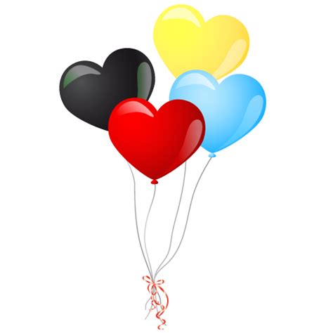 Colorful Heart Balloons Png Image Purepng Free Transparent Cc0 Png