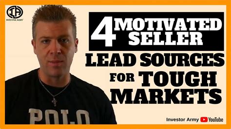 4 Motivated Seller Lead Sources For Tough Markets Youtube