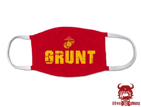 Usmc Grunt 0311 Marine Corps Covid Mask Semper Fi